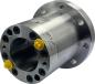 Preview: Hydraulic unclamping unit LE95F-H23 in silver with two yellow connectorswith the article number 9510169032 from OTT-JAKOB Spanntechnik