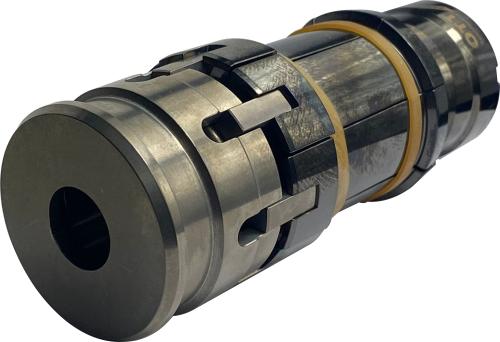Preview: Spannsatz HS-A/E 100-B/F125-B-M20x1,5 in schwarz zusammengebaut schräg liegend mit der Artikelnummer 9560003926 von OTT-JAKOB Spanntechnik