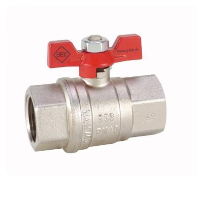 Ball valve with thread connection of brass from G. bee with the article number 0020027021006