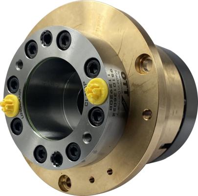 Hydraulic unclamping unit LE95_-H23 in gold with the article number 9510136022 from OTT-JAKOB Spanntechnik