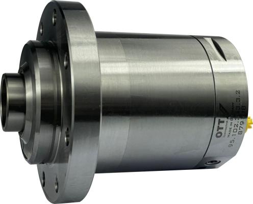 Hydraulik-Löseeinheit LE95F-H14,5-B-ED seitlich liegend mit der Artikelnummer 9510233332 von OTT-JAKOB Spanntechnik