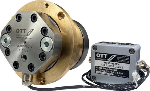 Hydraulik-Löseeinheit LE95_-H18-E08/1-B-FR-KK-OA in gold mit der Artikelnummer 9510305012 von OTT-JAKOB Spanntechnik inklusive Controller