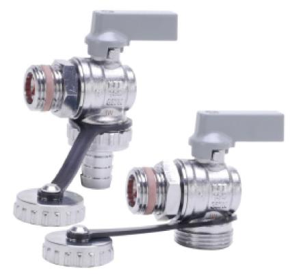 Ball valve with thread connection of brass from G. bee with the article number ​30000100309221