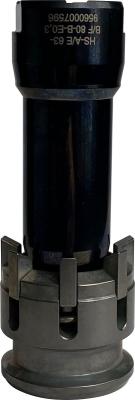 Preview: Spannsatz HS-A/E 63-B/F 80-B-E0,3 in schwarz zusammengebaut mit der Artikelnummer 9560007596 von OTT-JAKOB Spanntechnik