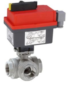Automatic 3-way thread ball valve stainless steel 0060028161006