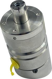 Rotary Union 1K-GD__-HD-K-Z6-20,5° standing up with the opening facing upwards with the article number 9525006020 from OTT-JAKOB Spanntechnik