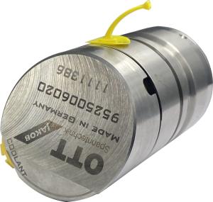 Rotary Union 1K-GD__-HD-K-Z6-20,5° with the article number lying diagonally to the front with the article number 9525006020 from OTT-JAKOB Spanntechnik