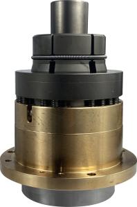 Hydraulik-Löseeinheit LE95_-H23 in Gold mit der Artikelnummer 9510136022 von OTT-JAKOB Spanntechnik - aufgestellt