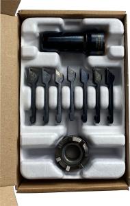 Spannsatz HS-A/E 63-B/F 80-B-E0,3 in schwarz und in Einzelteile zerlegt mit der Artikelnummer 9560007596 von OTT-JAKOB Spanntechnik